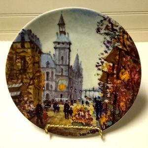 Le Marche Aux Fleurs Et La Conciergerie Collector Plate